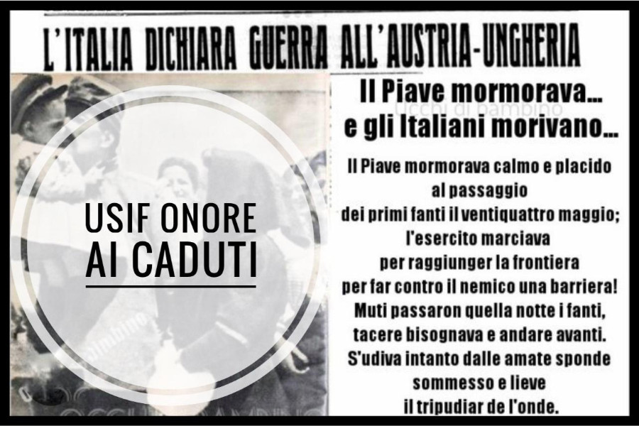 24 MAGGIO – PER NON DIMENTICARE