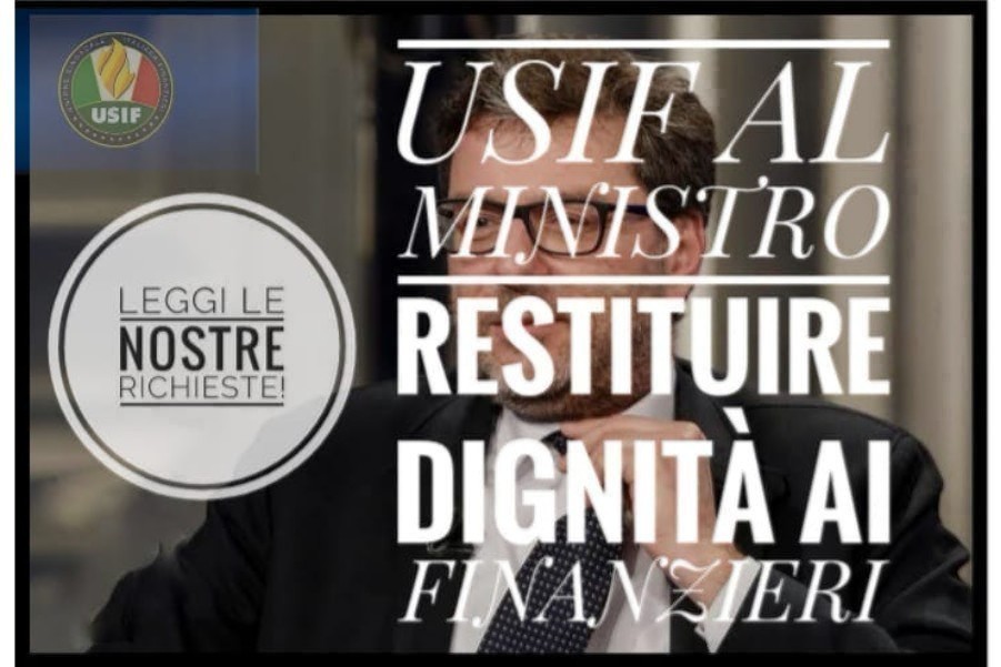 USIF INCONTRA IL MINISTRO: RESTITUIRE DIGNITA' AI FINANZIERI