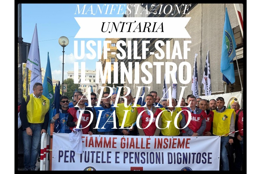 GUARDIA DI FINANZA, MANIFESTAZIONE UNITARIA USIF-SILF-SIAF: IL MINISTRO APRE AL DIALOGO