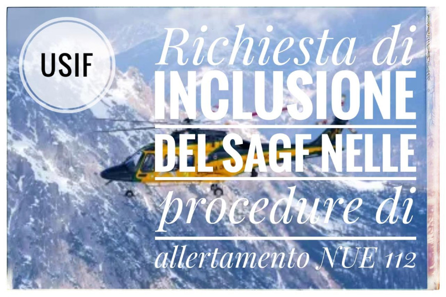 Richiesta di inclusione del SAGF nelle procedure di allertamento NUE 112