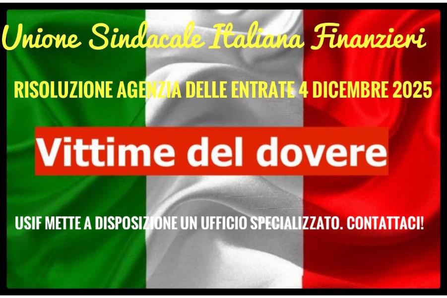 USIF FLASH — RISOLUZIONE AGENZIA DELLE ENTRATE 4 DICEMBRE 2025
