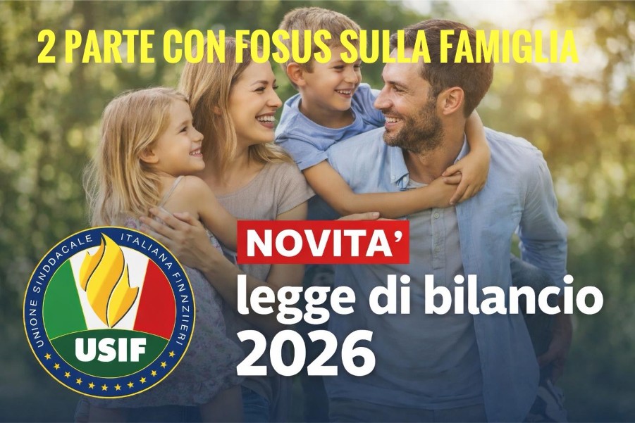 LEGGE DI BILANCIO 2026 – NOVITÀ PER LE FAMIGLIE
