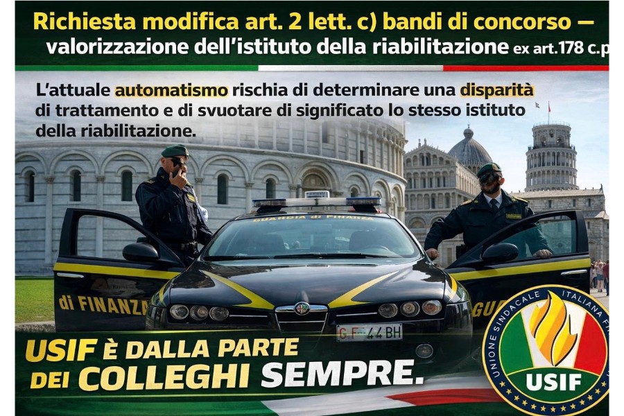 Richiesta modifica art. 2 lett. c) bandi di concorso – valorizzazione dell’istituto della riabilitazione ex art. 178 c.p.