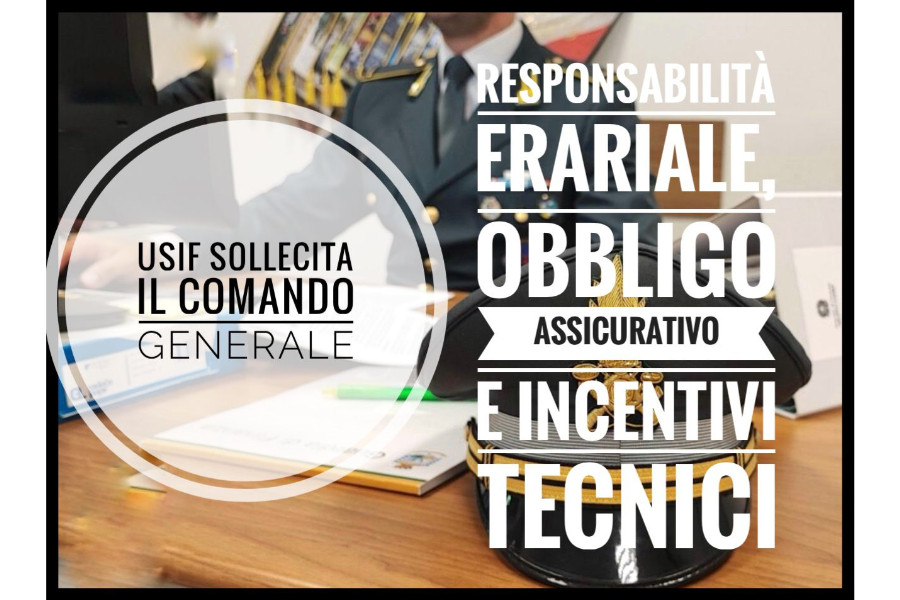 Responsabilità erariale, obbligo assicurativo e incentivi tecnici: USIF sollecita il CoGe a tutela del patrimonio del personale