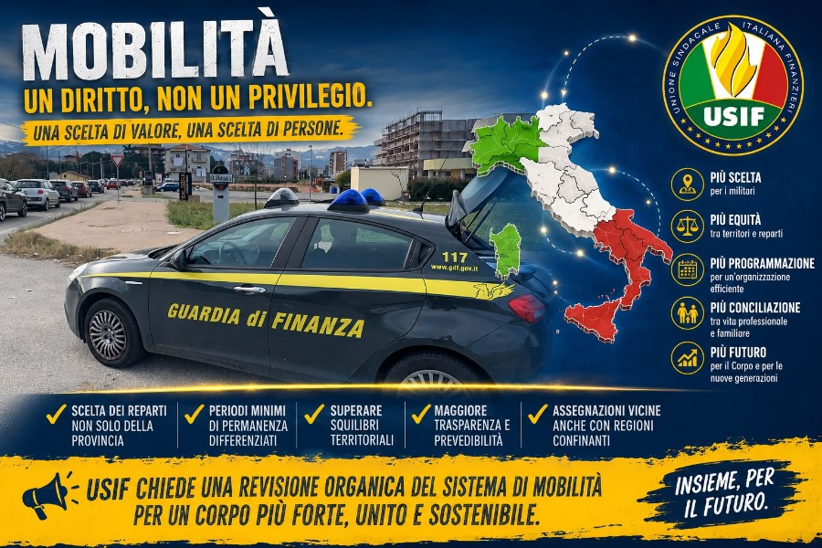 Mobilità del personale: USIF chiede una revisione organica del sistema per garantire maggiore equità, efficienza e tutela del personale
