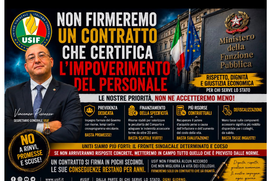 NON FIRMEREMO UN CONTRATTO CHE CERTIFICA L’IMPOVERIMENTO DEL PERSONALE