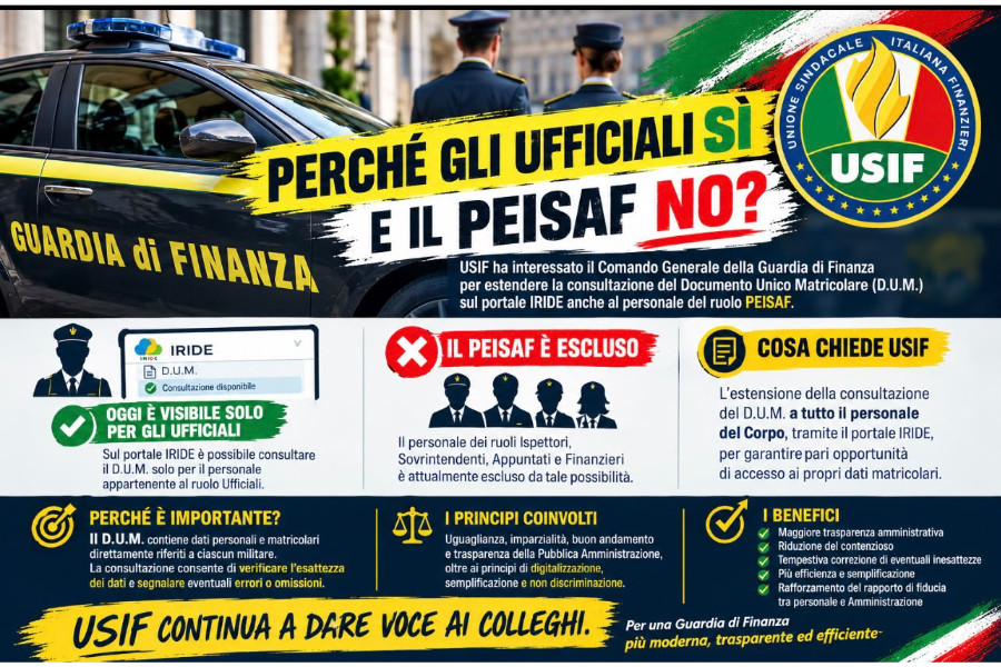 D.U.M. SU IRIDE, USIF CHIEDE L’ESTENSIONE DELLA CONSULTAZIONE A TUTTO IL PERSONALE