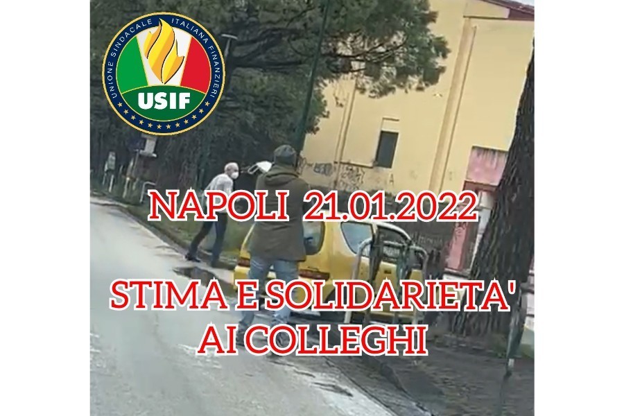 Napoli: profonda stima e solidarietà ai colleghi minacciati da immigrato Napoli: profonda stima e solidarietà ai colleghi minacciati da immigrato