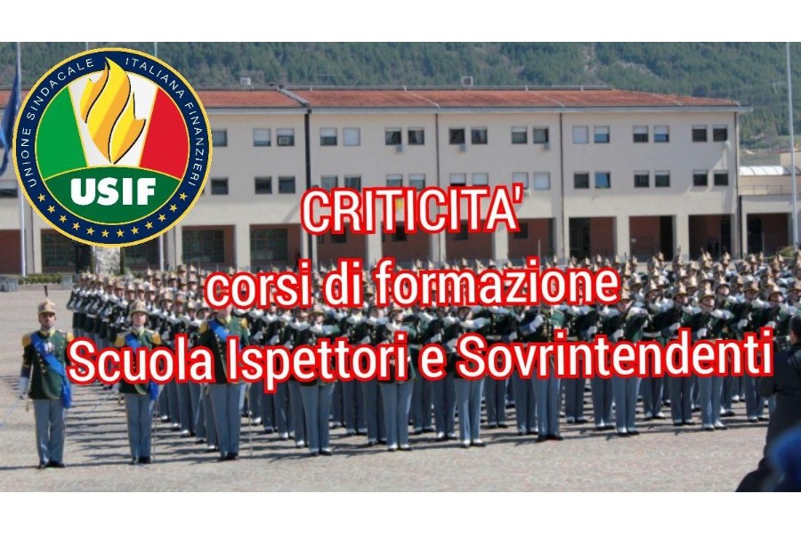 Criticità relative ai corsi di formazione presso la Scuola Ispettori e Sovrintendenti