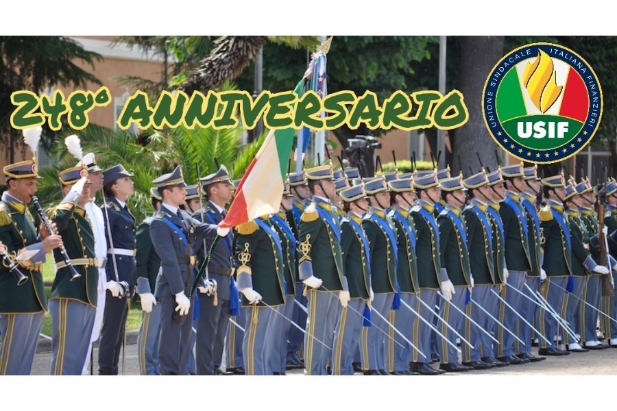 GUARDIA DI FINANZA, USIF: “AUGURI AL CORPO PER 248 ANNI DI ATTIVITA'”