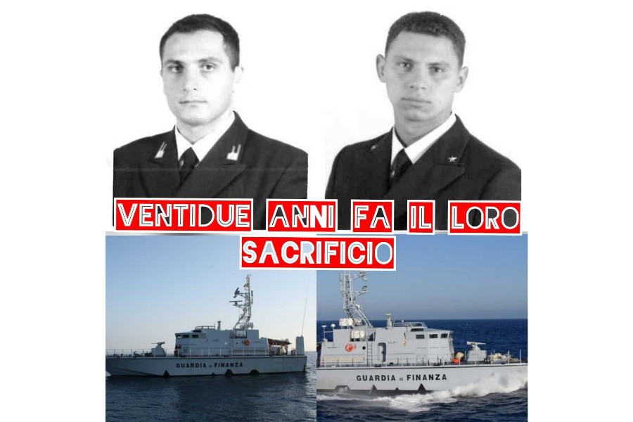 VENTIDUE ANNI FA IL LORO SACRIFICIO. USIF: IL RICORDO DEI FINANZIERI MARE