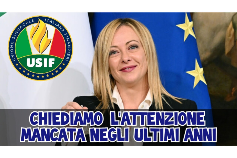 GOVERNO, USIF: “DA MELONI AUSPICHIAMO ATTENZIONE CHE È MANCATA NEGLI ULTIMI ANNI” GOVERNO, USIF: “DA MELONI AUSPICHIAMO ATTENZIONE CHE È MANCATA NEGLI ULTIMI ANNI”