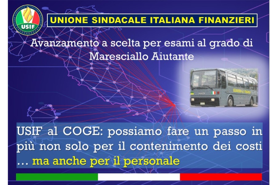 Criticita' avanzamento a scelta per esami al grado di Maresciallo Aiutante 