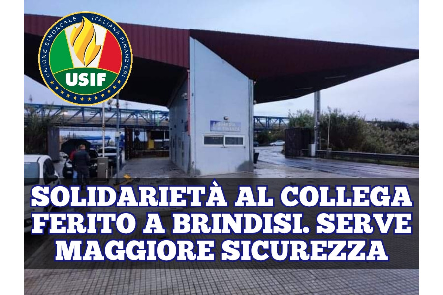 LAVORO, USIF: “SOLIDARIETÀ AL COLLEGA FERITO A BRINDISI. SERVE MAGGIORE SICUREZZA LAVORO, USIF: “SOLIDARIETÀ AL COLLEGA FERITO A BRINDISI. SERVE MAGGIORE SICUREZZA